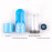 Bouteille d'eau portable 2 en 1 pour animaux avec récipient de nourriture et distributeur d'eau